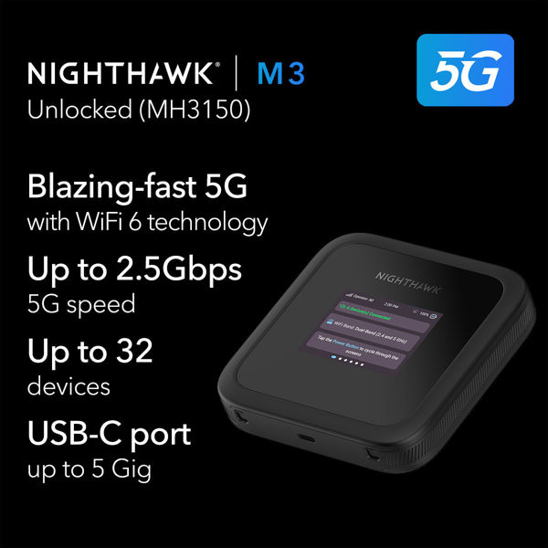 Picture of NIGHTHAWK M3 5G MOBILE HOTSPOT (MH3150-100EUS)