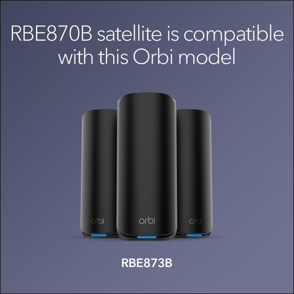 Picture of NETGEAR Orbi 870-serien med tre band för WiFi 7-meshtilläggssatellit (RBE870B)