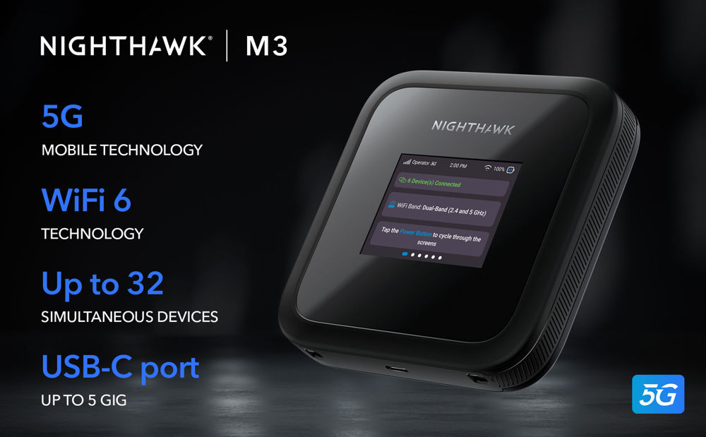 NIGHTHAWK M3 5G MOBILE HOTSPOT (MH3150-100EUS)