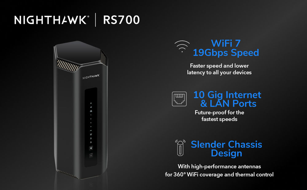 Wifi-7 Router BE19000 (RS700S-100EUS)